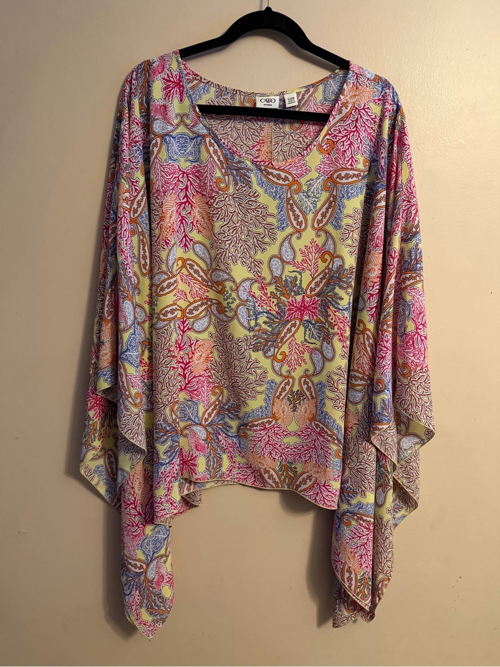 Cato beachy flowy sleeve top